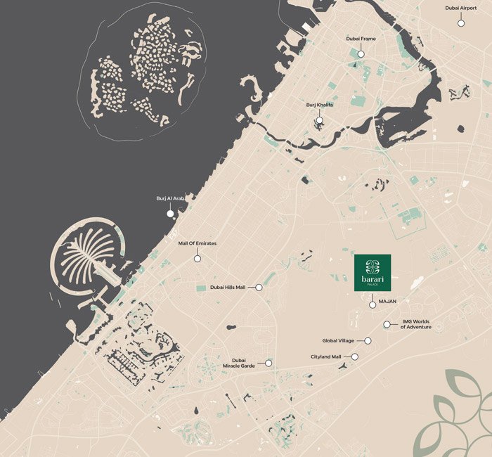 Barari Palace Dubai Location